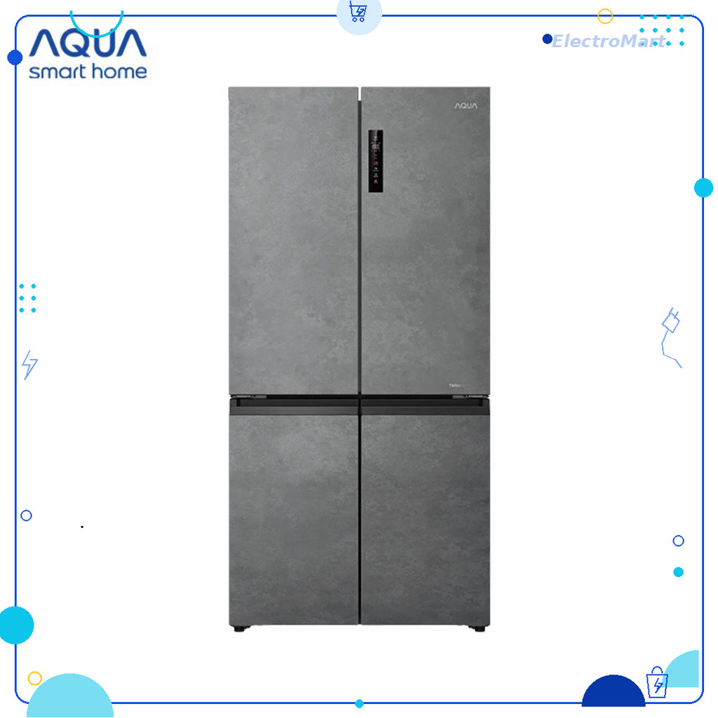 AQR-M727XA(GS)U1 - Tủ lạnh Aqua Inverter 660 lít Multi Door chính hãng