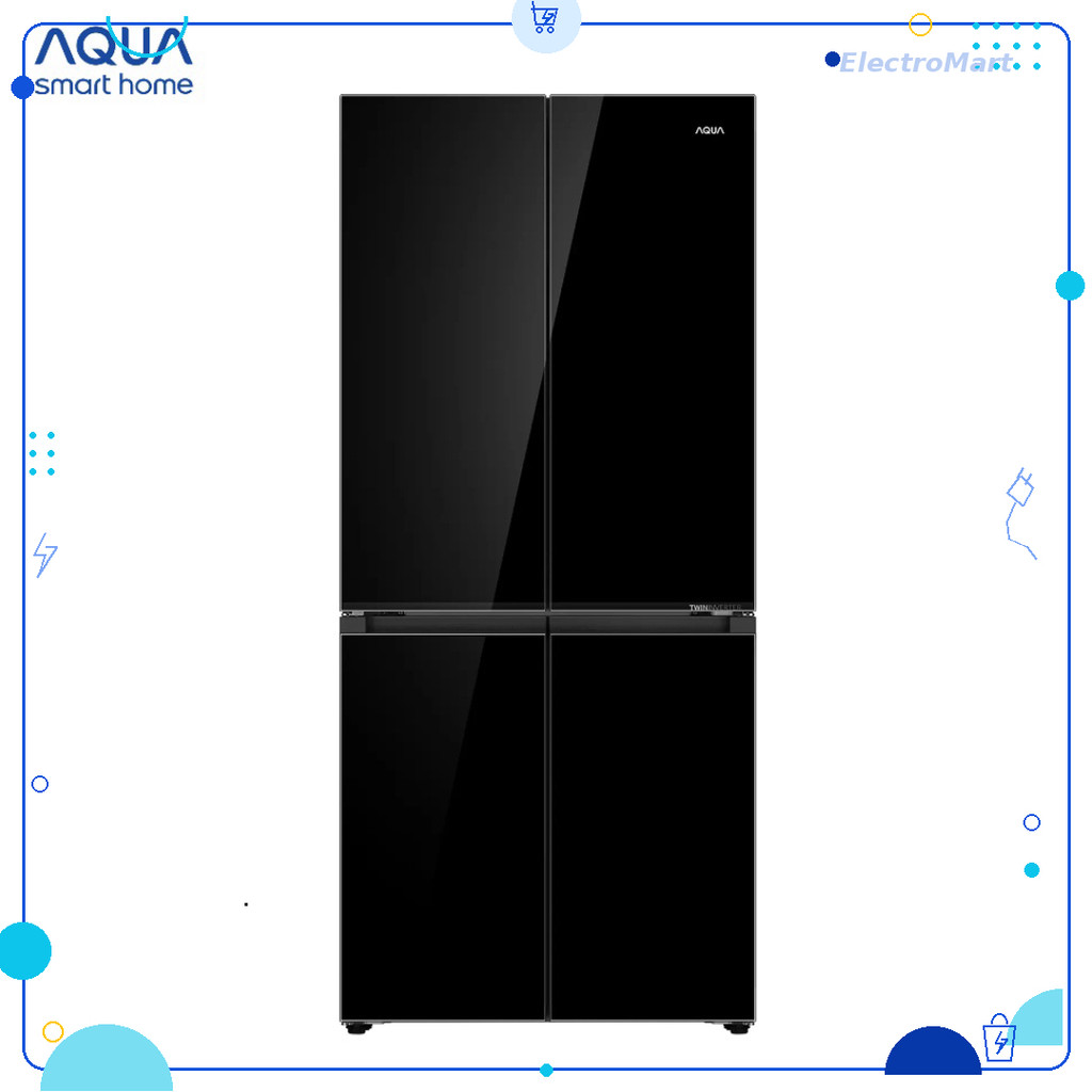 AQR-MA580XA(GB)U1 - Tủ lạnh Aqua Inverter 4 cửa 508 lít làm đá tự động chính hãng