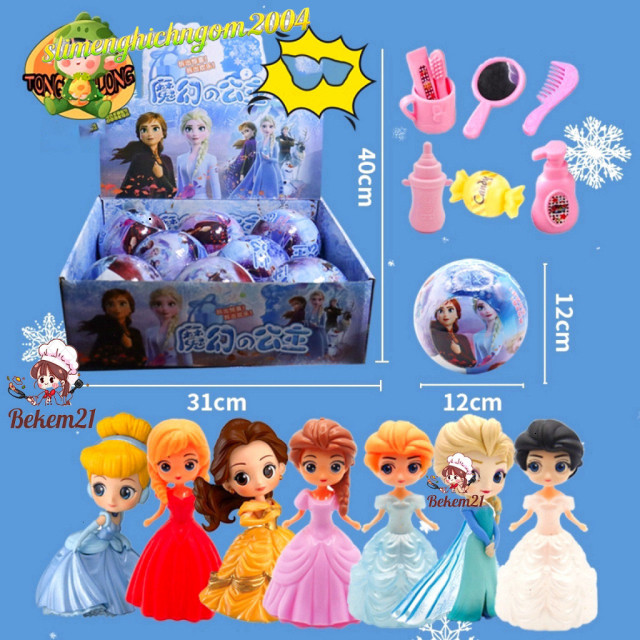 Đồ Chơi Búp Bê Elsa Thú Đỡ Bé Cùng Phụ Kiện Mẹ và bé sẽ thích thú với trứng búp bê Elsa kèm phụ kiện