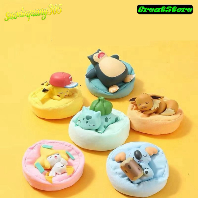 Mô Hình Pokémon Pikachu Jirachi Eevee Bulbasaur Snorlax Komala Đồ Sưu Tầm Cao Cấp