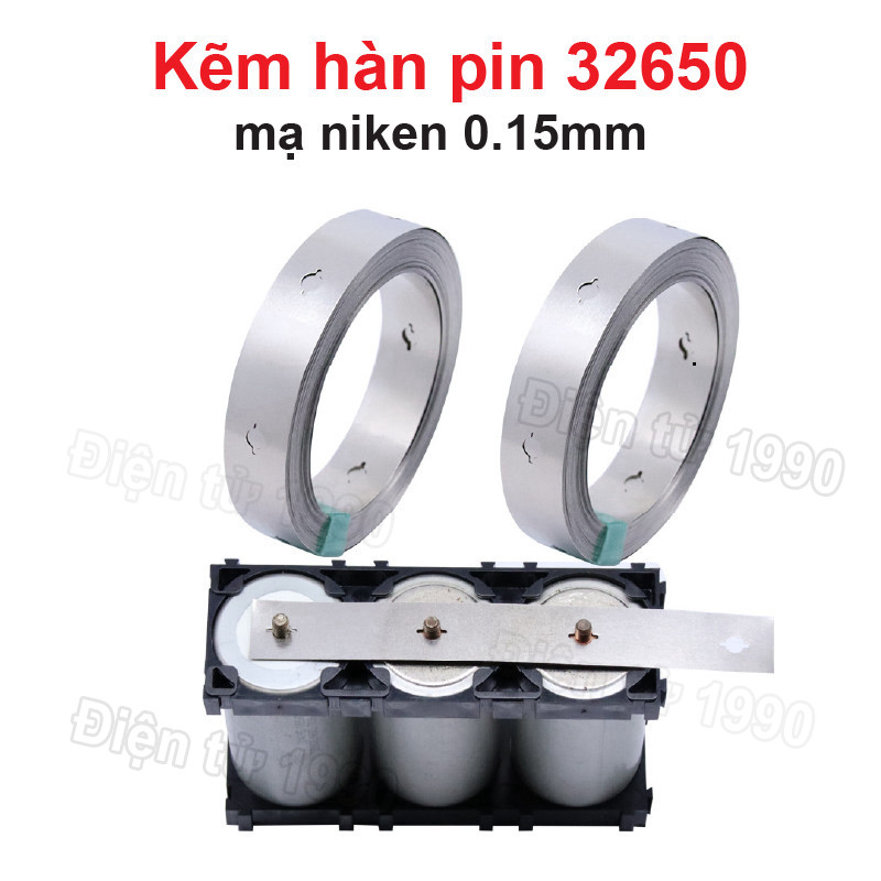 Kẽm hàn pin 32650 mạ niken 0.15mm
