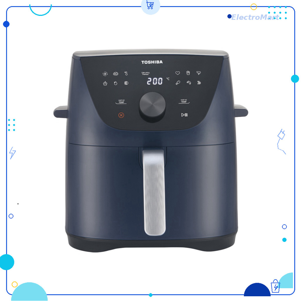 Nồi chiên không dầu Toshiba AF-74CS2SRVN(B)/AF-74CS1SRVN(H) 7.4 lít Chính Hãng