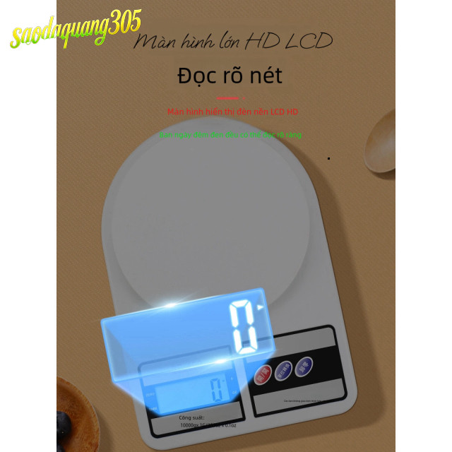 Cân Tiểu Ly Điện Tử SF400 Cân Nguyên Liệu Màn Hình LED Hiển Thị Số Cân