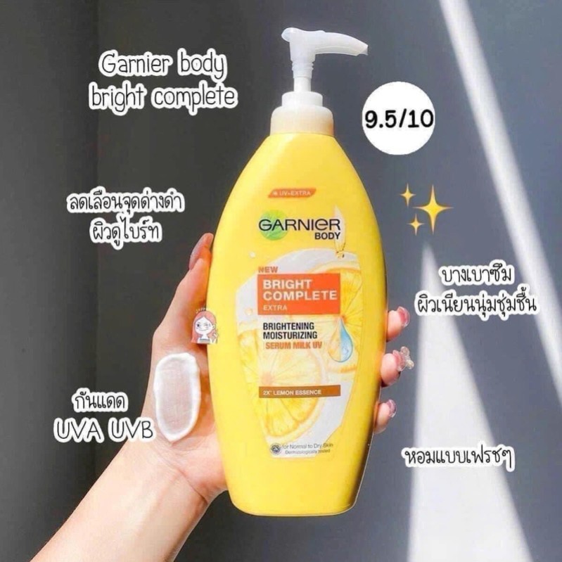 Sữa dưỡng thể Garnier & dưỡng thể Citra Thái Lan giúp da trắng sáng mịn màng