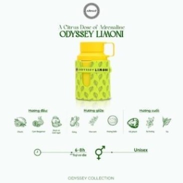 Chiết 10ml ODYSSEY LIMONI – Unisex Mùi Cam Chanh Sảng Khoái - kemperfumehn