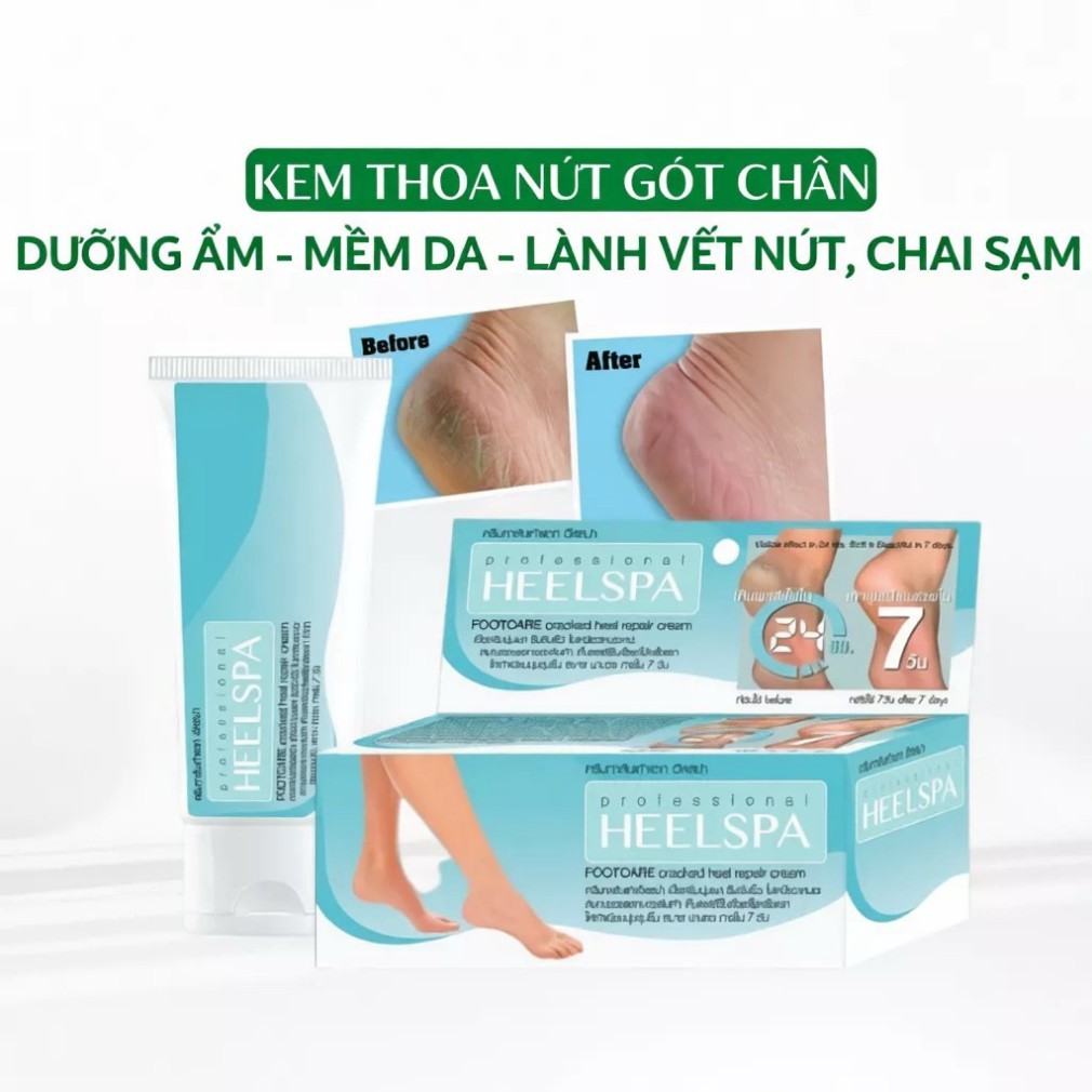 Kem giảm nứt gót chân Heelspa giúp da mịn màng Thái Lan 20g