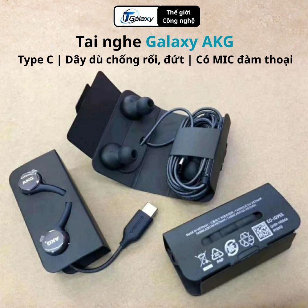 Tai nghe có dây Galaxy AKG cổng C (Type C) có Mic,Hàng chính hãng