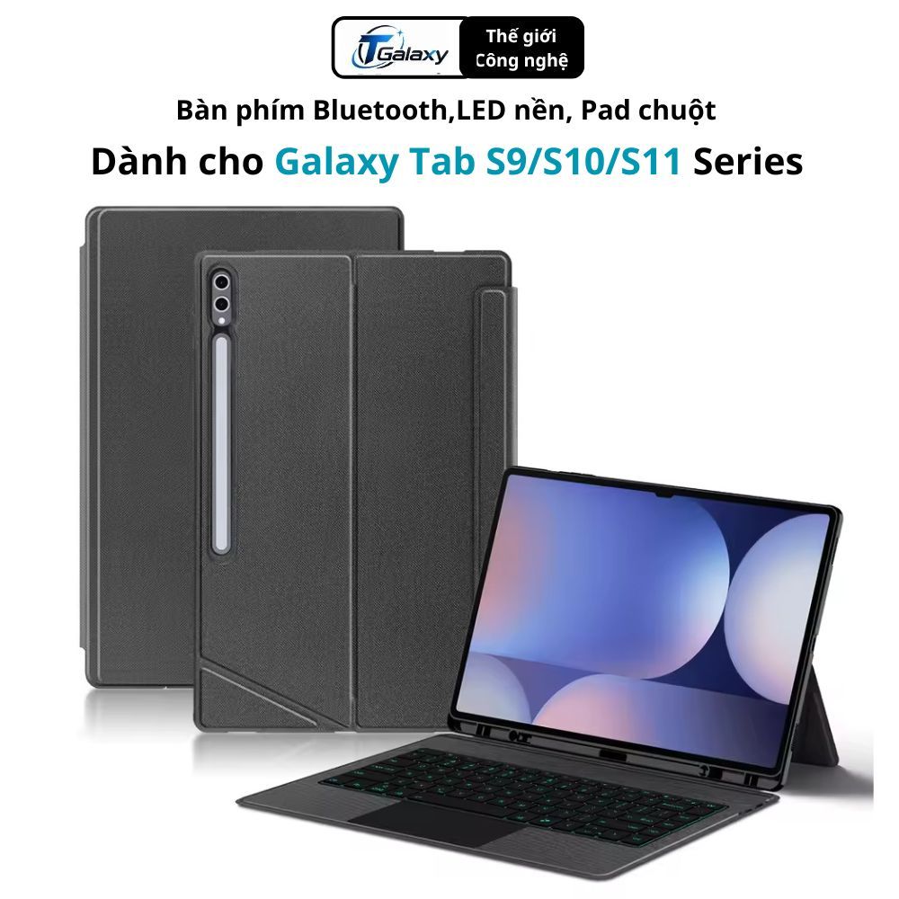 Bàn phím Bluetooth dành cho Galaxy Tab S11/S10 Lite/S10 Ultra/S10FE/S9/S9FE/S10 Ultra/S9 Ultra