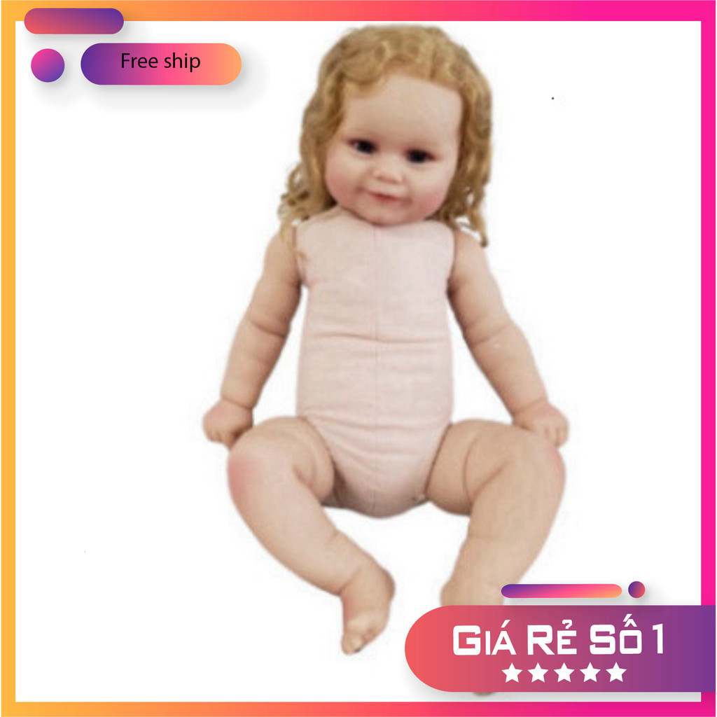Búp Bê Silicon Reborn 60cm Maddie Màu Vàng Tóc Cắm
