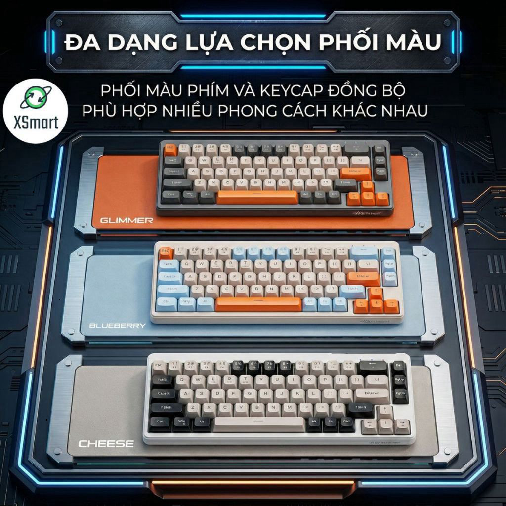Bộ Bàn Phím Và Chuột Bluetooth FreeWolf M68 LED CoreX Gõ Siêu Êm Pin Sạc Keycap PBT Cho Pc Lap | BigBuy360 - bigbuy360.vn