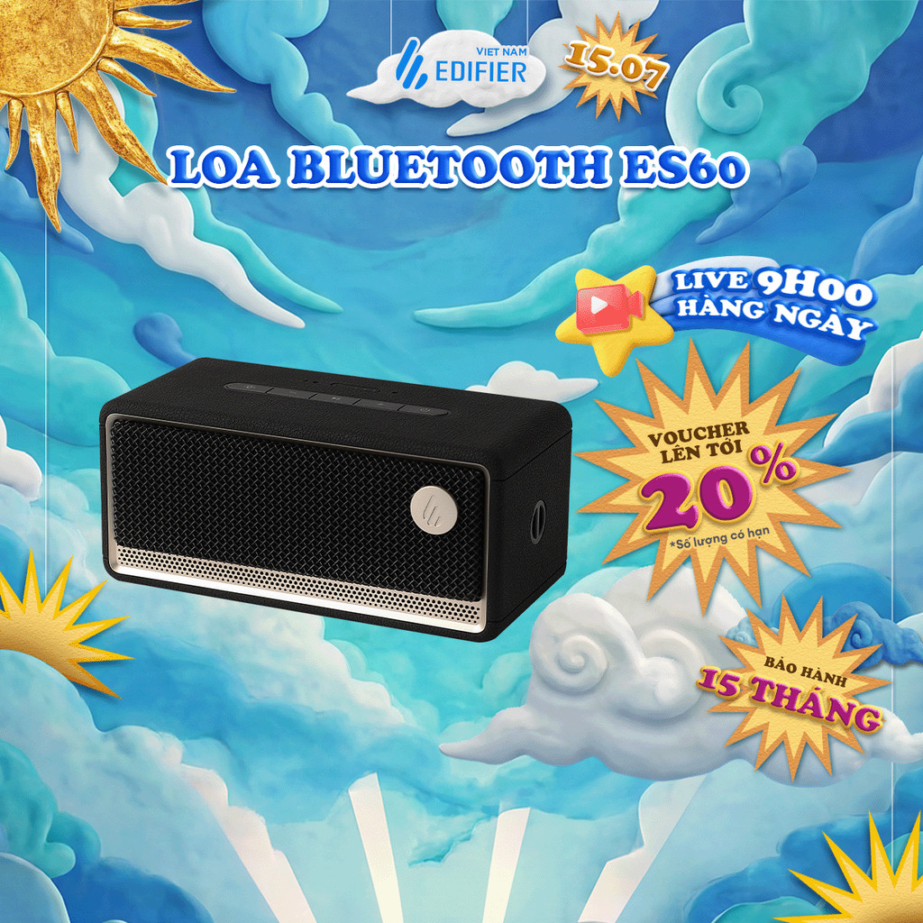 Loa Bluetooth Không Dây Để Bàn EDIFIER ES60 - Công Suất 34W - Chơi Nhạc Đến 9H - Âm Thanh 360 Độ - 1