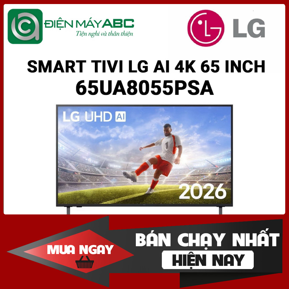 Tivi LG AI 4K 65UA8055PSA 65 Inch - Tích Hợp AI Nhanh Chóng 4K