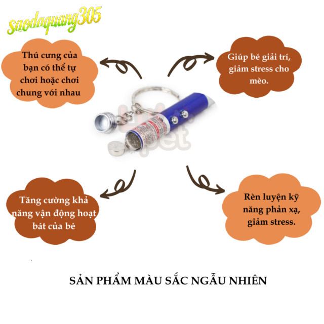 Đèn Đuổi Bắt Chó Mèo 2 Trong Một Bật Mềm Tự Động Lutpet