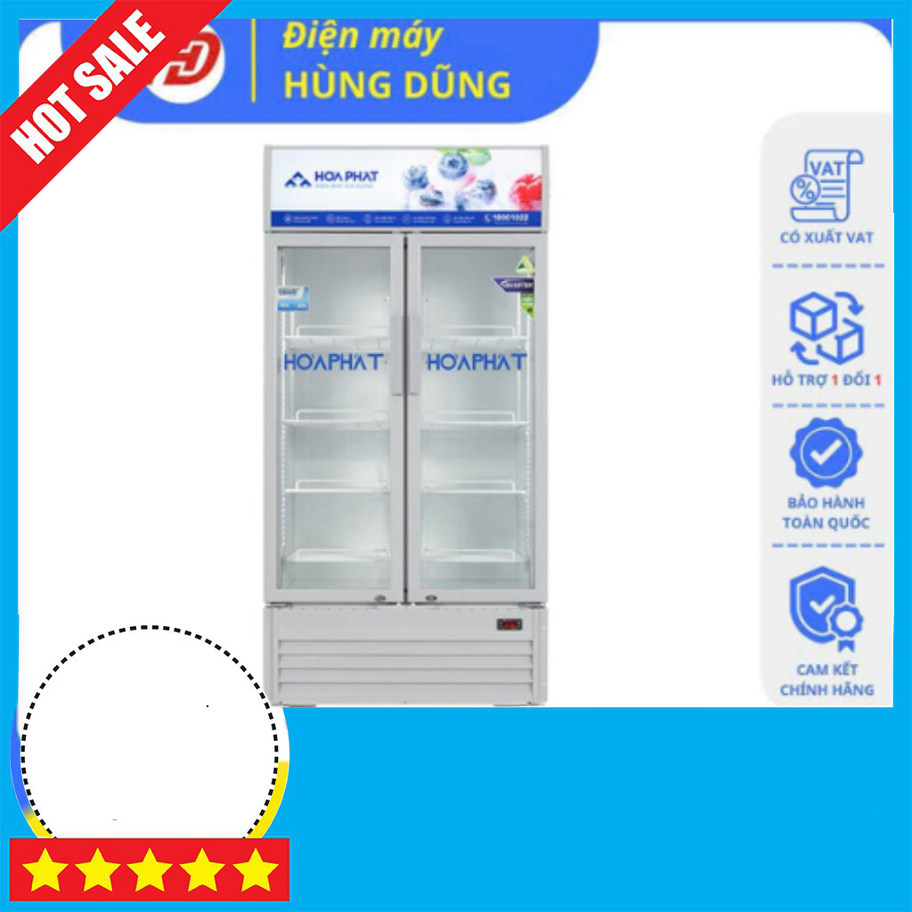 Khuyến mãi  Tủ Mát Hòa Phát Inverter 526L HSR D8526 Bảo Hành 24 Tháng Chất Lượng Cao Freeship.