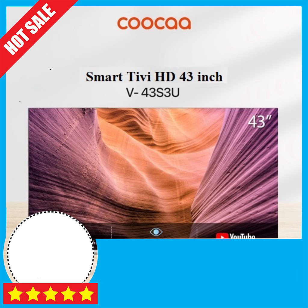 Khuyến mãi  Tivi FHD Coocaa 43 inch 43S3U Wifi Mật Ocasional Tivi Sát Hạt Cao Cấp Giảm Chói ,.