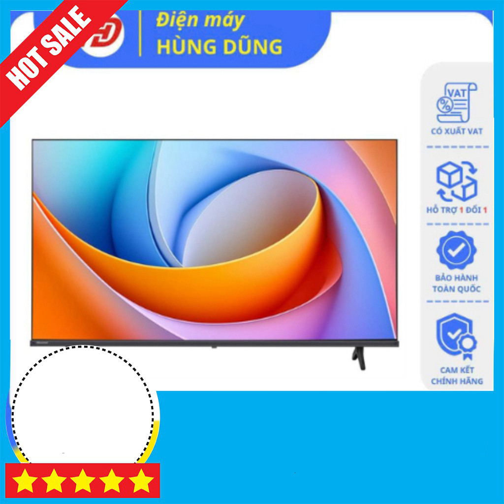 Khuyến mãi  Tivi Sài Đẹp Hisense 43 inch FHD 43A4Q Hưn Giờ Giấu Điện Bảo Hành 24 Tháng. Freeship.