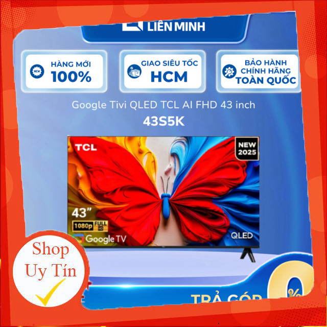 nhắn shop _  43S5K | Google Tivi QLED TCL Full HD 43 inch 43S5K  _hàng mới 100%