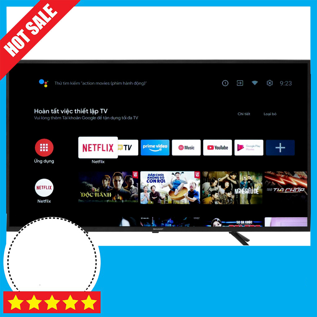 Khuyến mãi  Tivi Sharp Full HD 42 inch 2T-C42EG1X Cổng HDMI Mới Bảo Hành 24 Tháng Tivi Full HD này c