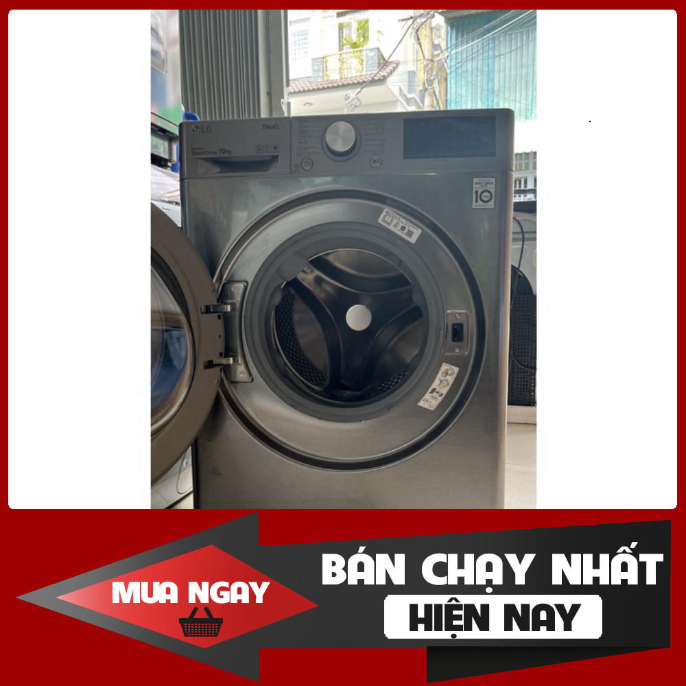 ib đặt nhanh_ Máy giặt LG Inverter 10 kg FV1410S4P  Động Cơ Truyền động trực tiếp  Điện Máy Kho Rẻ _