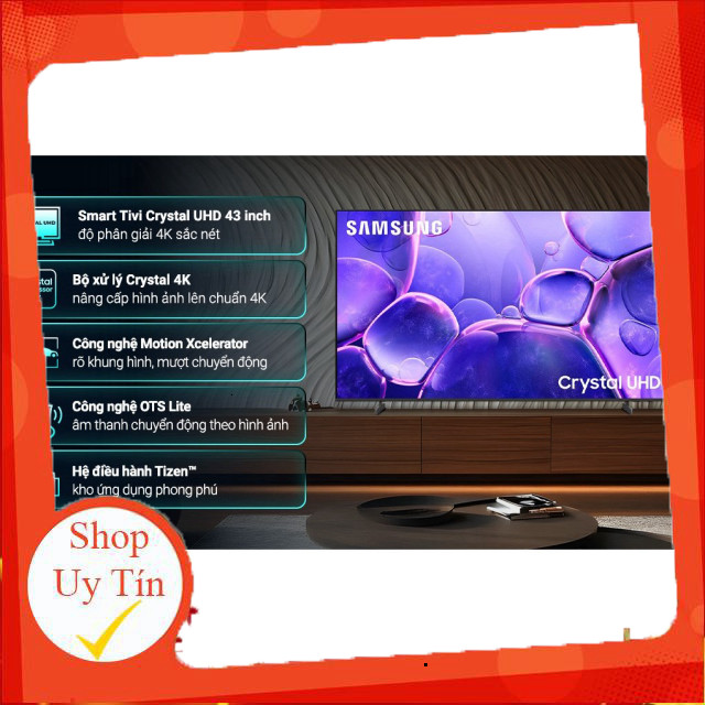 nhắn shop _  43U8500F | Smart Tivi Crystal UHD Samsung 4K 43 inch 43U8500F  Hàng chính hãng _hàng mớ