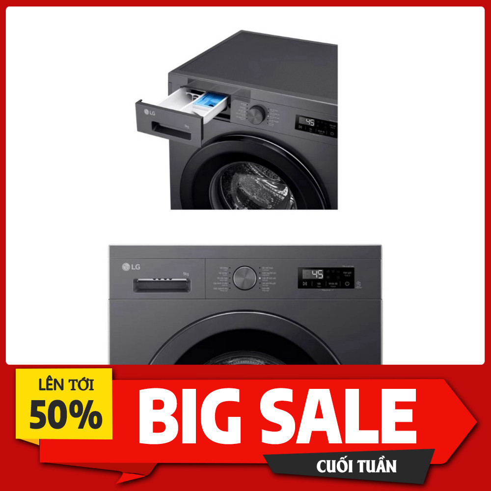 ib nhận mã giảm_ [ Mediamart Mall ] Máy giặt sấy LG Inverter giặt 9 kg  sấy 5 kg FB1209D5M BH chính 