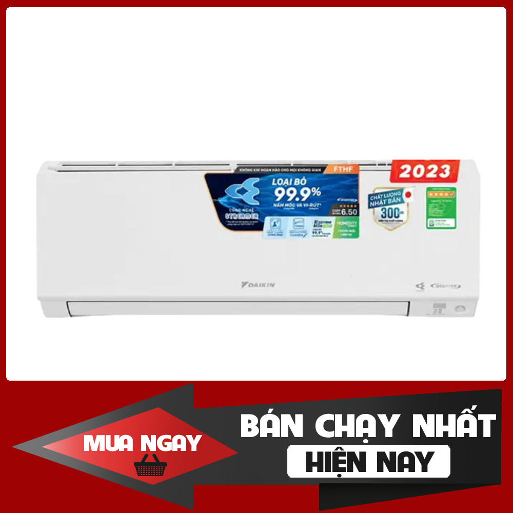 ib đặt nhanh_ Điều hòa Daikin 2 chiều Inverter FTHF35XVMV 12.000 BTU  có sưởi ấm  Bảo hành chính hãn
