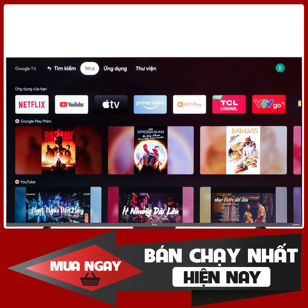 ib đặt nhanh_ Google Tivi QLED TCL 4K 43 inch 43C635 model 2022  Điện Máy Kho Rẻ _hàng mới chính hãn