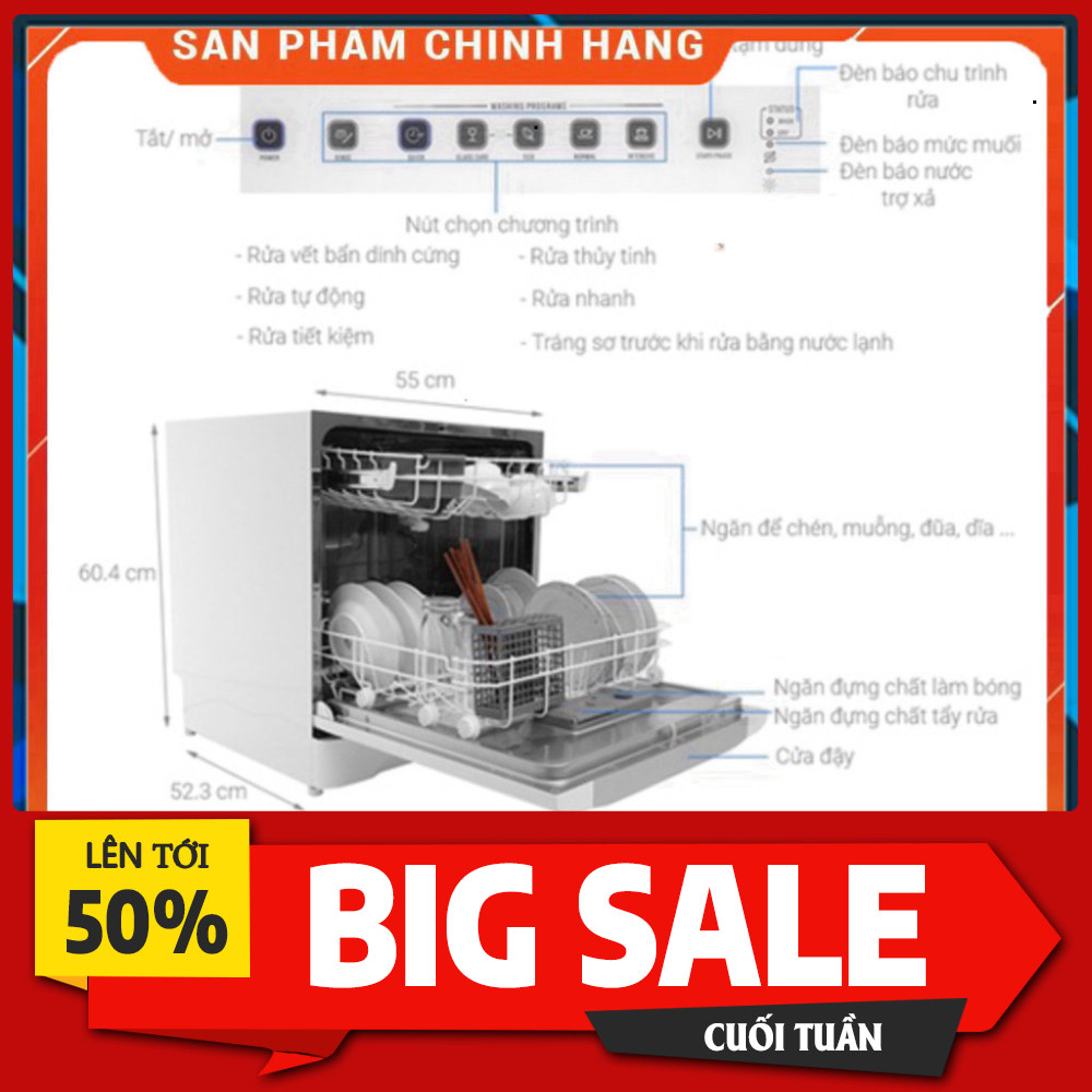 ib nhận mã giảm_ _ Sale Máy Rửa Chén Electrolux ESF6010BW 8 Bộ Dung Tích Lớn 100% Mới .. _ _siêu sal