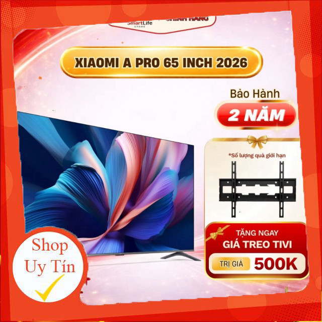 nhắn shop _  Xiaomi Tivi A Pro 65 Inch Google TV 4K QLED 2026 hàng Quốc Tế chính hãng  Có Tiếng Việt