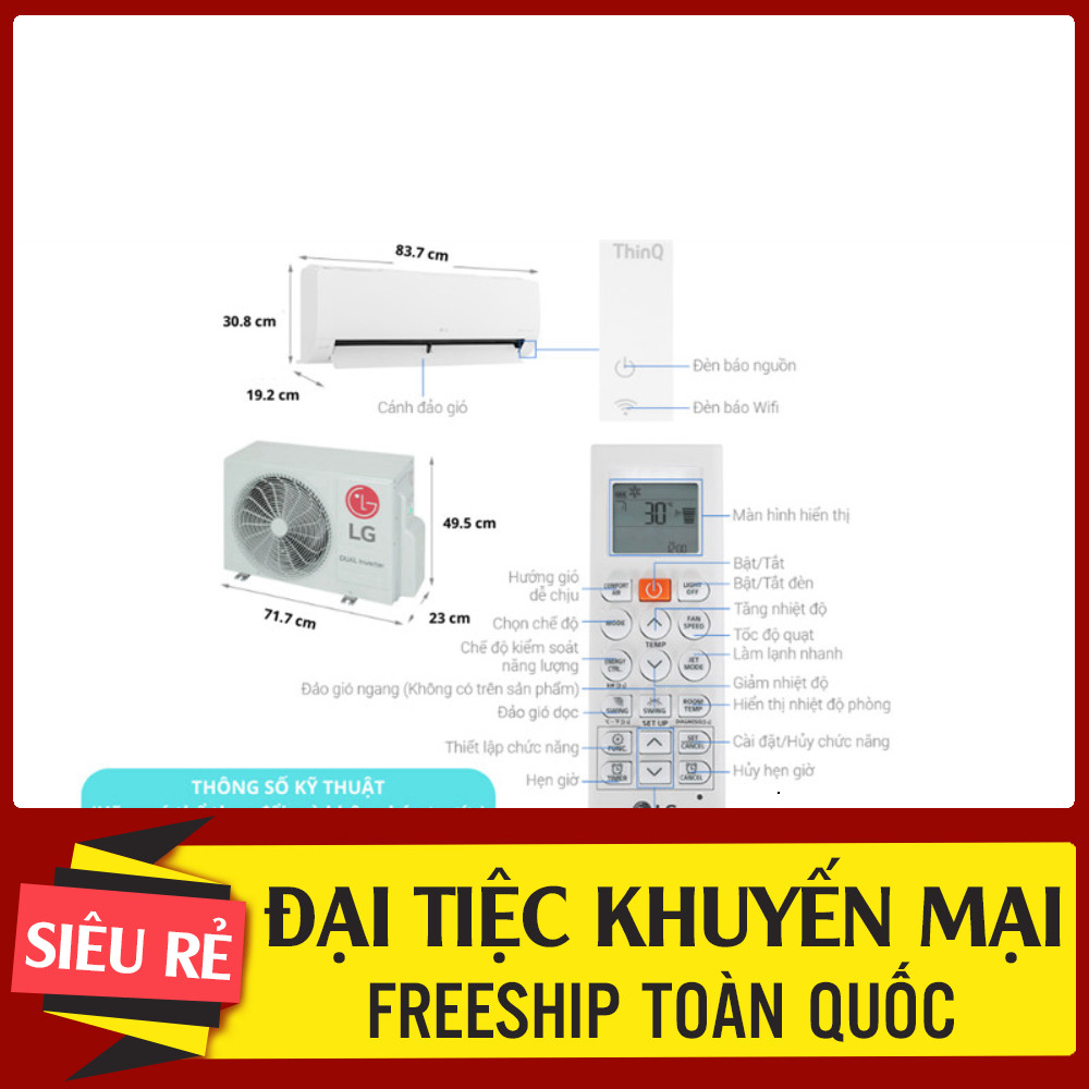 ib đặt hàng_ Máy lạnh LG Inverter 1 HP IEC09M1 2025  Thái Lan Bảo hành chính hãng _hàng chính hãng