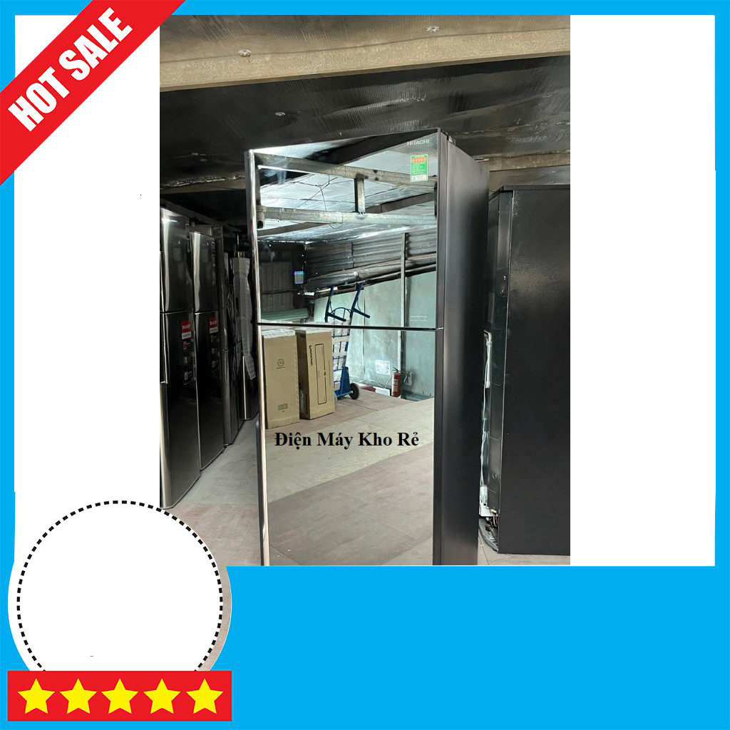 Khuyến mãi  Tủ lạnh Hitachi Inverter 366L R-FVX480PGV9 Tủ Ăn Lạnh Hẹn Giờ Tiết Kiệm Điện ,.