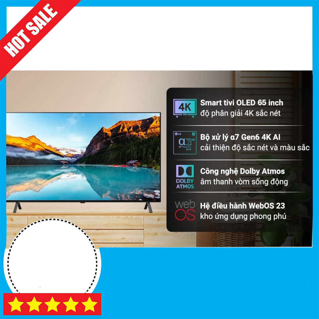 Khuyến mãi  Smart Tivi OLED LG 4K 65 inch 65A3PSA 2023 → Tivi OLED 4K 65 inch LG 65A3PSA Thiết Bị Cù