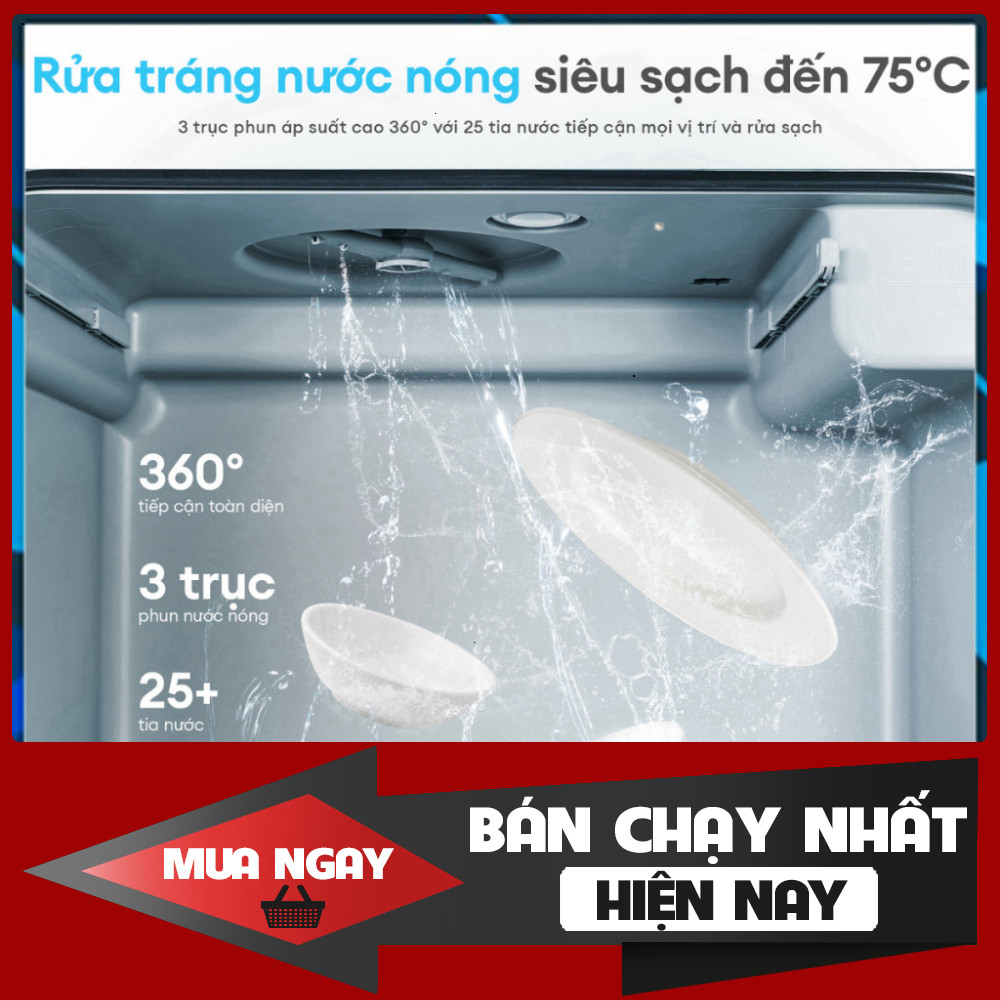 ib đặt nhanh_ _ [Bán chạy] Máy rửa chén bát để bàn KOCHI C500  Sức chứa 6 bộ  Không cần lắp đặt  5+1