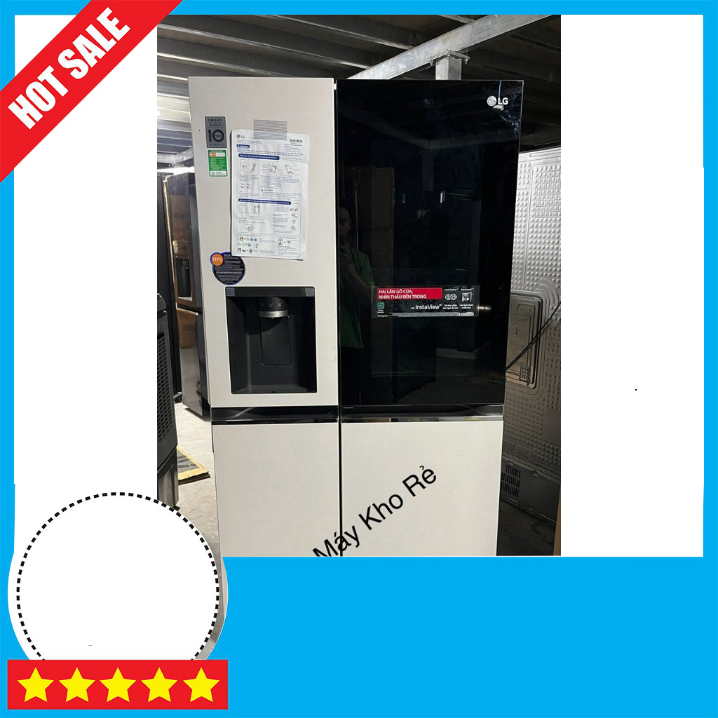 KHUYẾN MÃI  Tủ Lạnh LG Inverter 635Lít GR-X257BG Cất Đồ Bền Đẹp Bảo Đảm 10 Năm Freeship