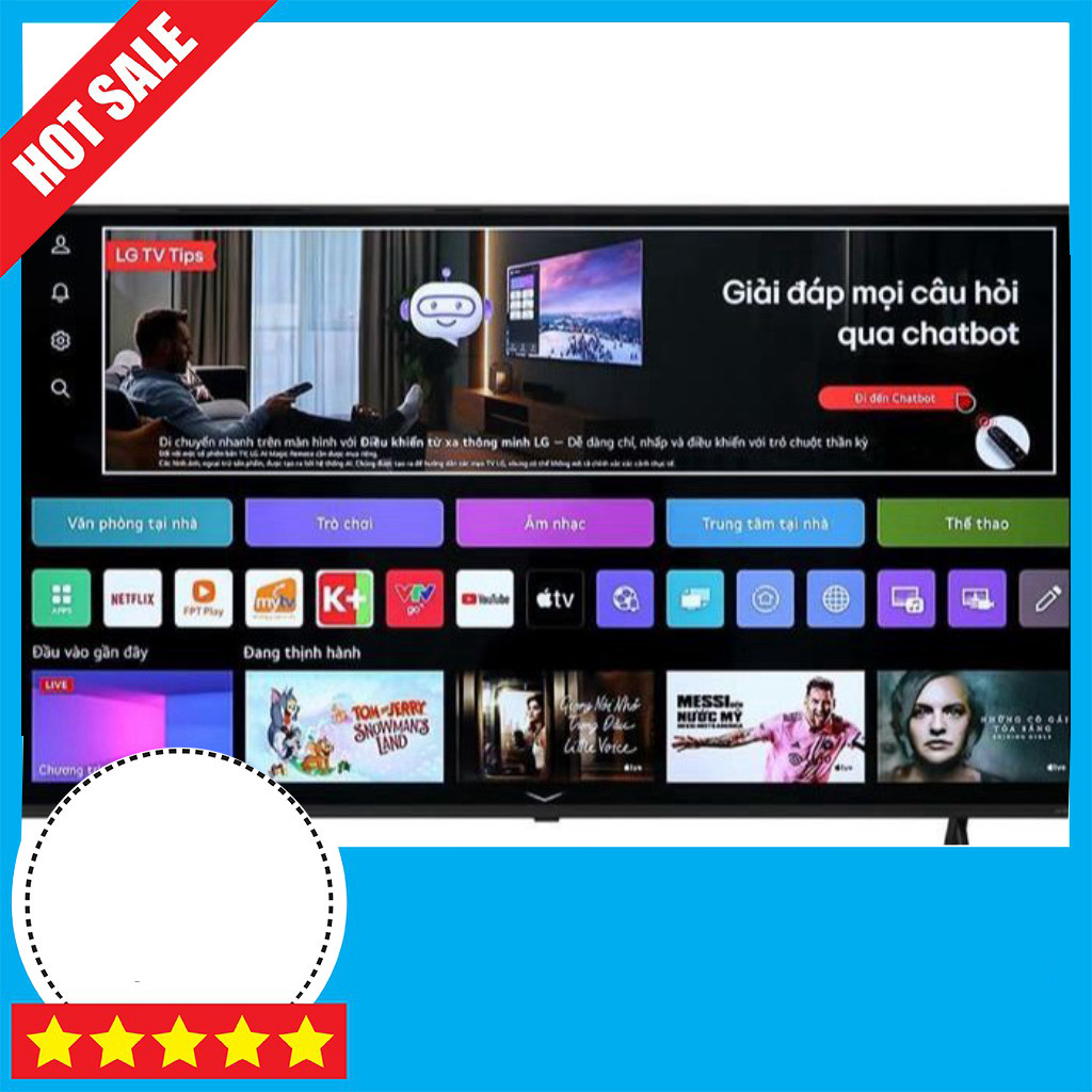 KHUYẾN MÃI  Tivi QLED 4K 65 inch Smart AI 65QNED80TSA 2024 Kho Rẻ Tivi QNED LG Freeship