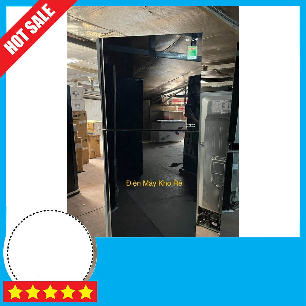 KHUYẾN MÃI  Tủ Lạnh Hitachi Inverter R-FVX480PGV9 366L Hẹn Giờ Tiết Kiệm Điện Freeship