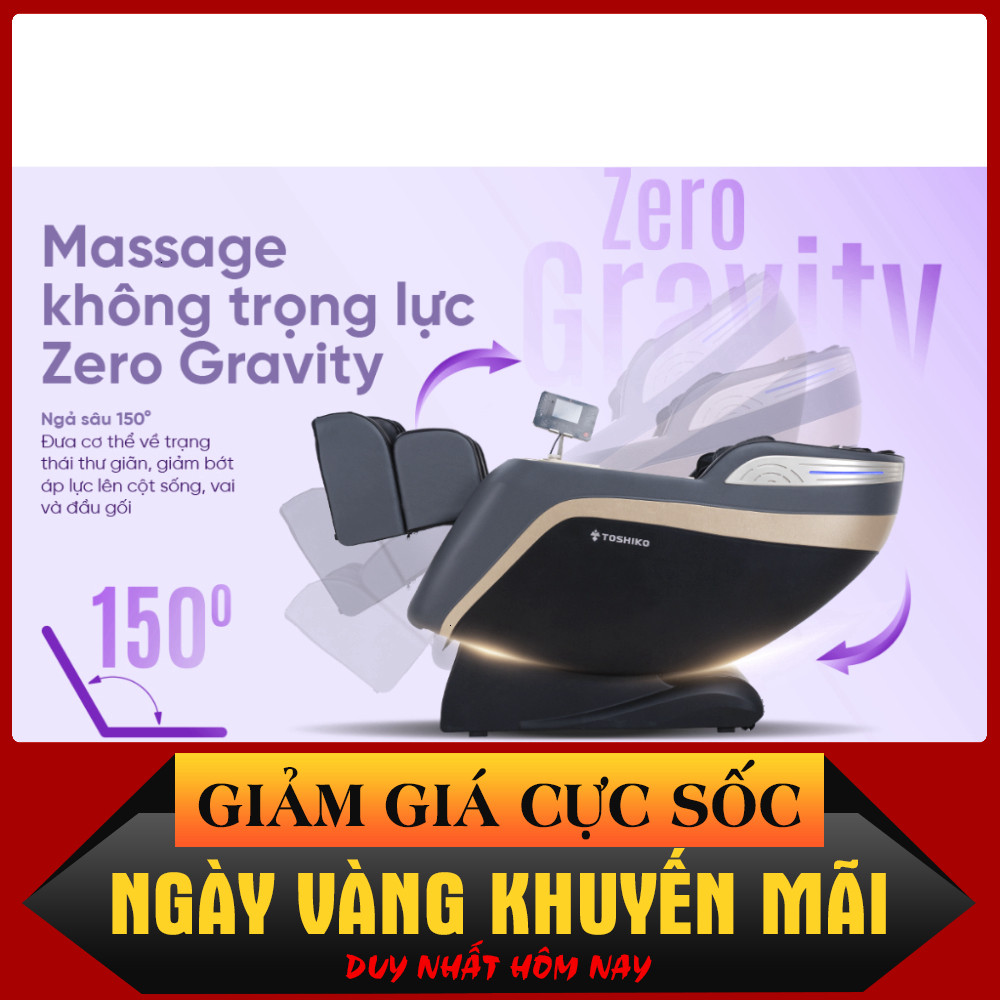 ib đặt hàng_ Ghế massage toàn thân Toshiko T59, đa chức năng, sử dụng công nghệ con lăn 4D cao cấp _