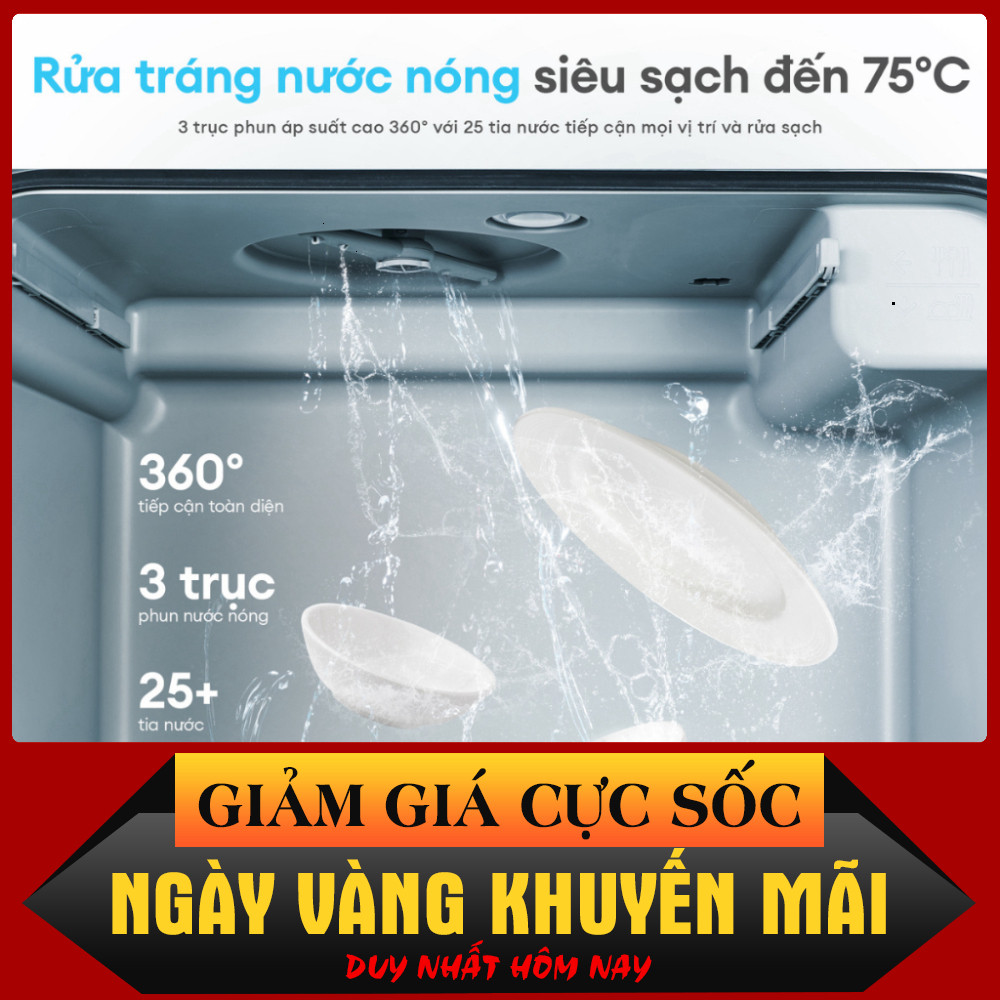 ib đặt hàng_ Máy rửa chén bát để bàn KOCHI C500  Sức chứa 6 bộ  Không cần lắp đặt  5+1 chương trình 
