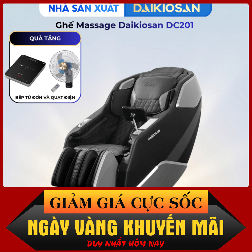 ib đặt hàng_ Ghế Masage Cao Cấp Daikiosan DC201 Công Nghệ 3D Kết Hợp AI Kiểm Tra Sức Khỏe _hàng chín