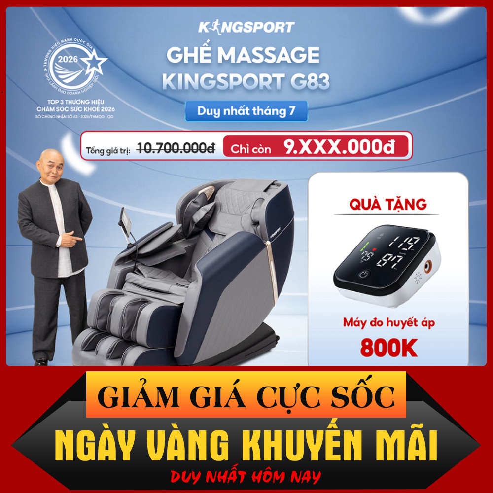 ib đặt hàng_ Ghế massage KINGSPORT G83 hệ thống con lăn hiện đại, con lăn lòng bàn chân, 5 bài massa