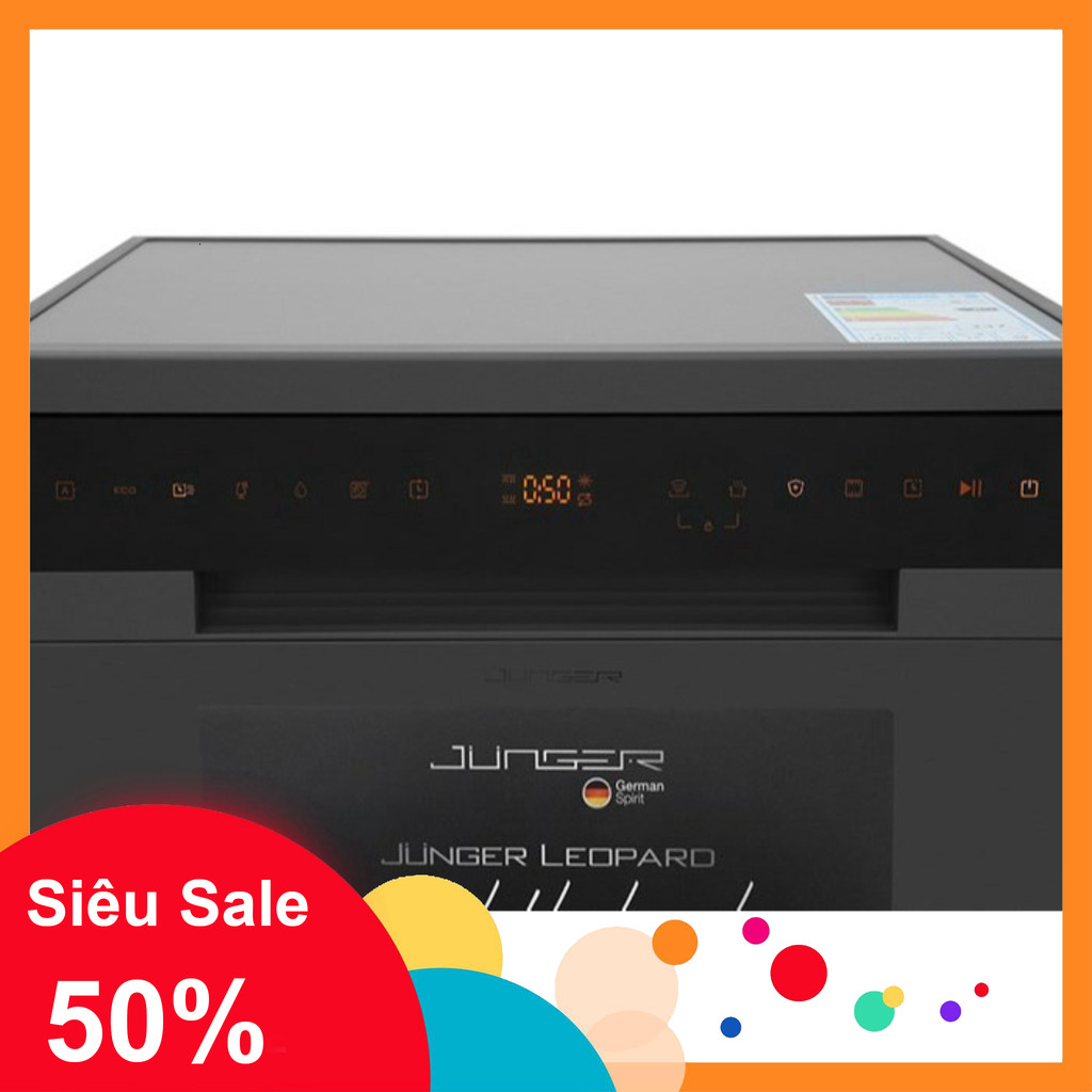 nhắn shop nhận voucher_ Máy Rửa Bát Junger Leopard DWJ143 – 15 Bộ – AI Tự Điều Chỉnh – Sấy SuperDry 