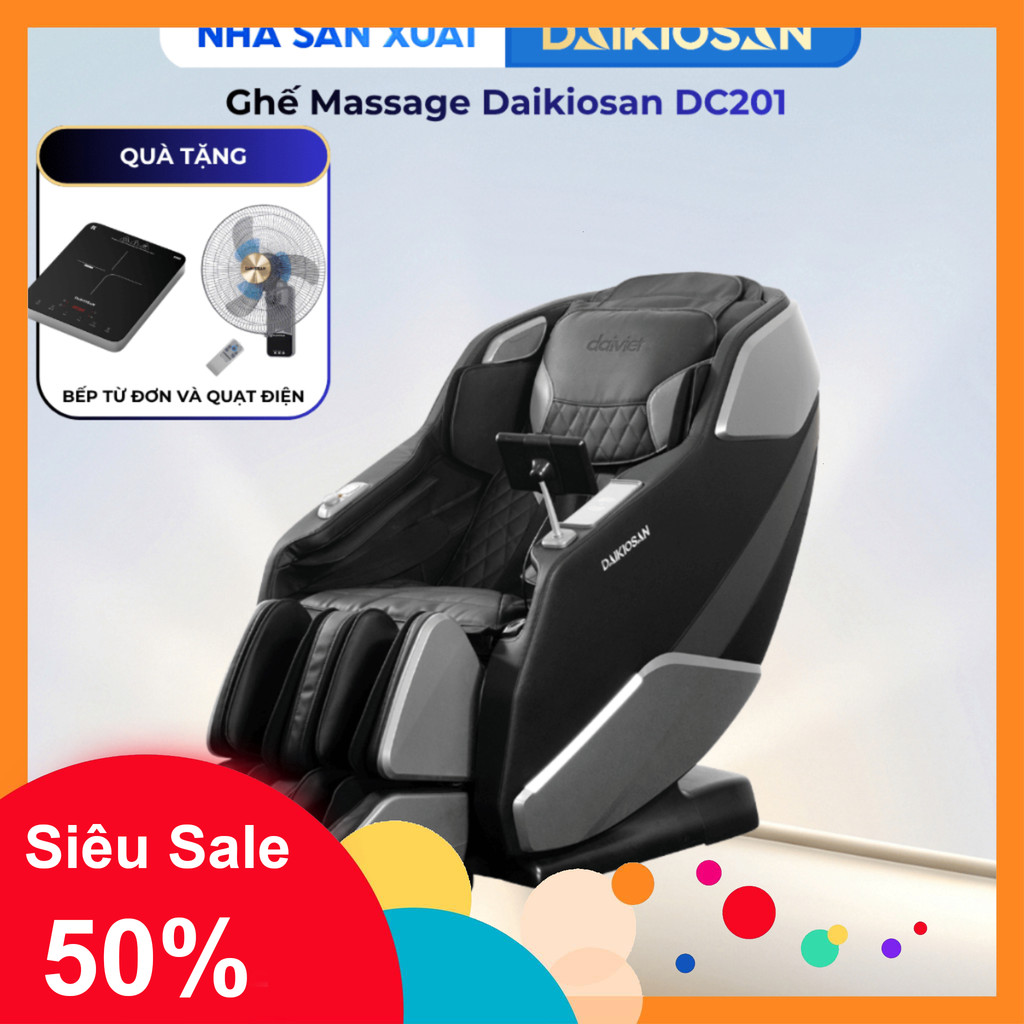 nhắn shop nhận voucher_ Ghế Masage Cao Cấp Daikiosan DC201 Công Nghệ 3D Kết Hợp AI Kiểm Tra Sức Khỏe