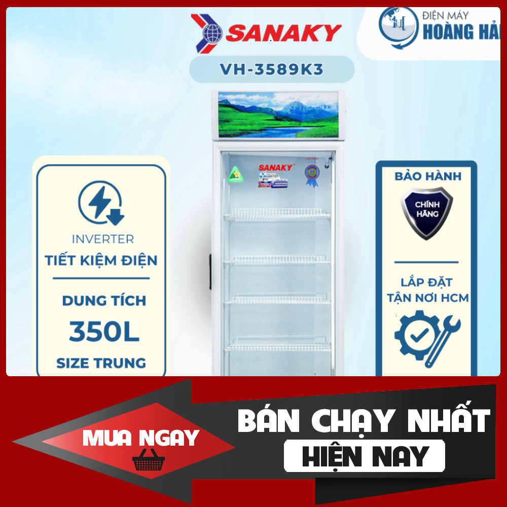 ib đặt hàng_ VH3589K3 | Tủ mát Sanaky 350 lít Inverter VH3589K3  Hàng chính hãng 100% _hàng chính hã
