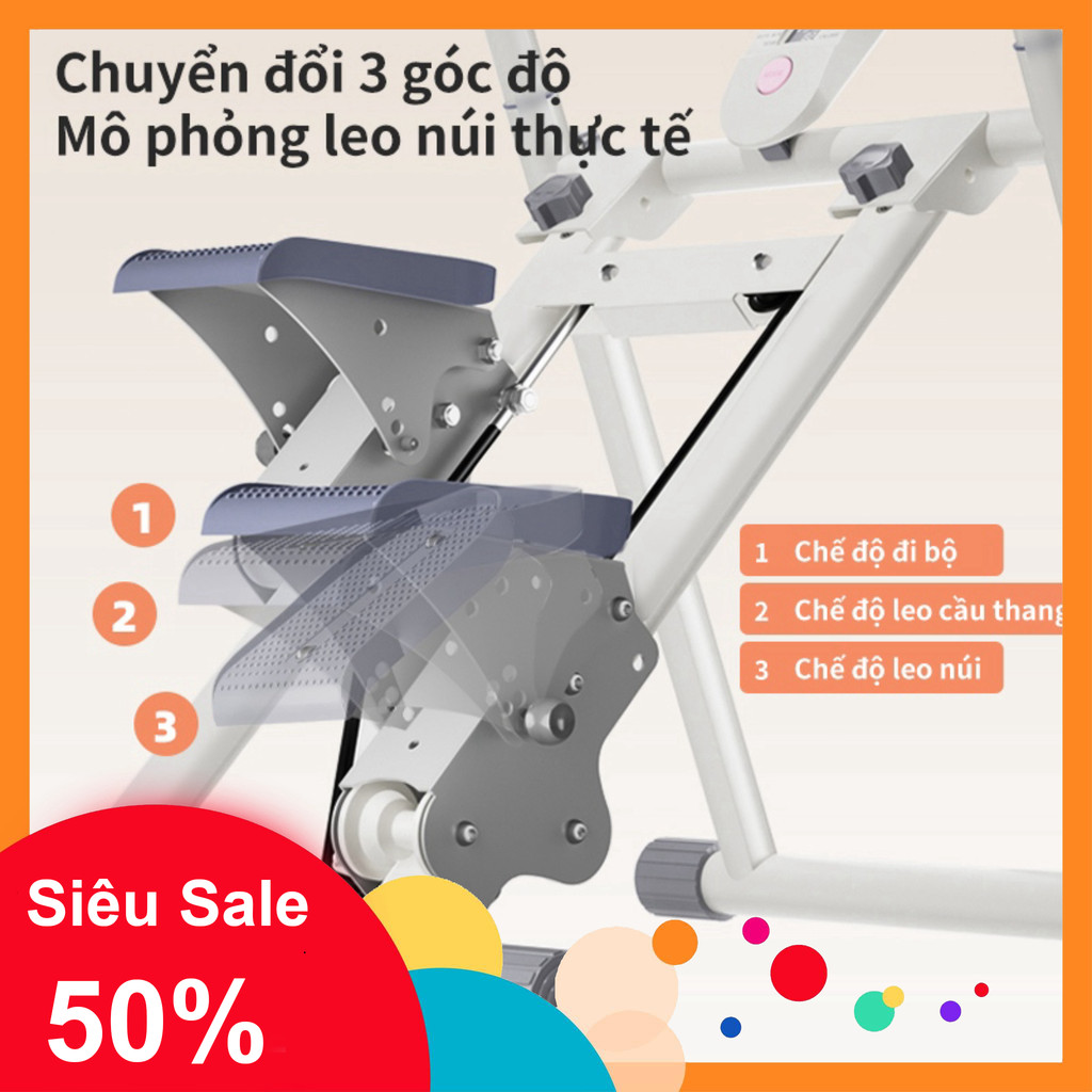nhắn shop nhận voucher_ Máy Leo Bậc Máy Leo Núi Tại Nhà,theo kiểu leo núi,có thể gấp gọn,màn hình LE