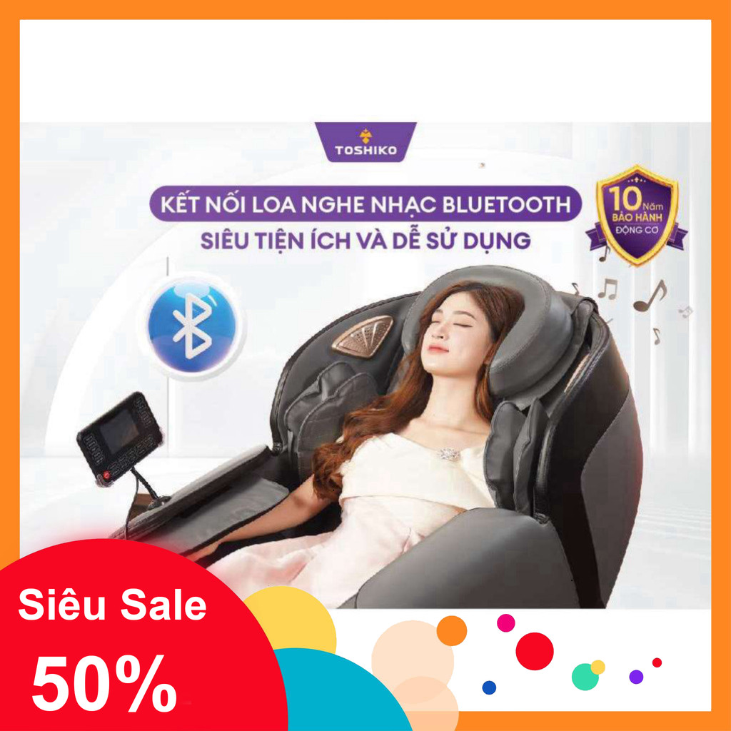 nhắn shop nhận voucher_ _ Ghế massage trị liệu toàn thân TOSHIKO T80 công nghệ 3D đa dạng các bài tậ