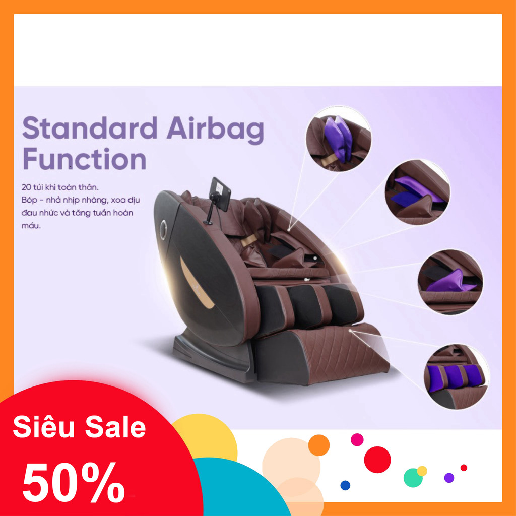 nhắn shop nhận voucher_ Ghế massage 3D Toshiko T63 hỗ trợ thư giãn tại nhà bảo hành 10 năm động cơ _