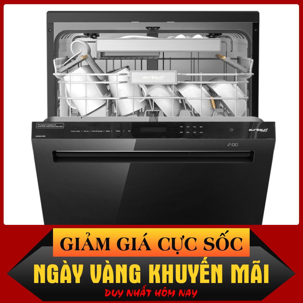 ib đặt hàng_ Máy Rửa Bát Eurosun SMS82EU88B – 16 Bộ – 8 Chương Trình Rửa Tự Động – 4 Chức Năng An To