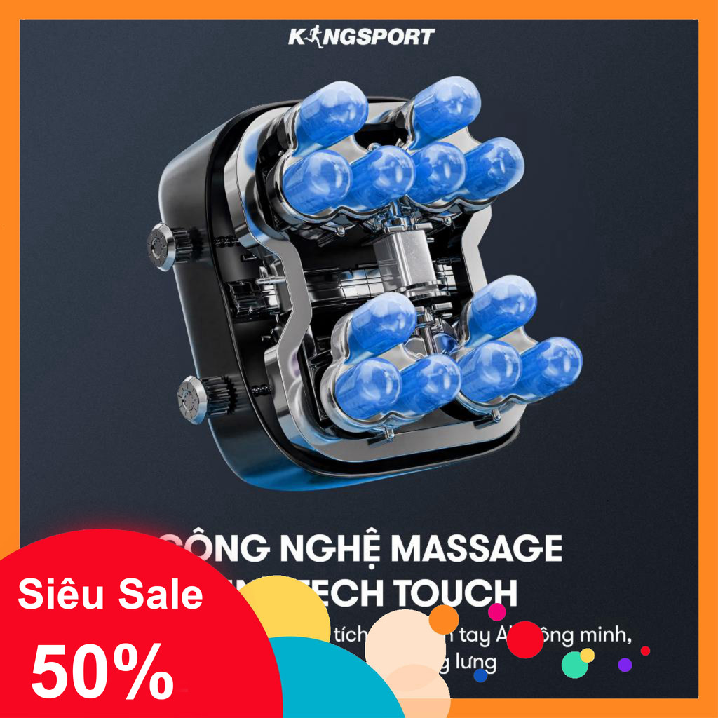 nhắn shop nhận voucher_ CHỈ GIAO HCM | Ghế massage KINGSPORT G77 New màu sắc hiện đại, tích hợp điều