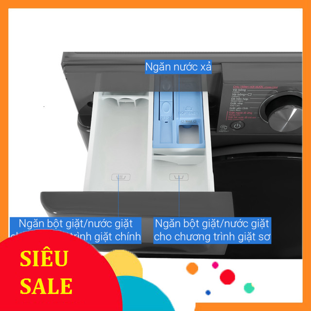 nhắn shop nhận voucher_ Máy giặt LG AI DD Inverter 9 kg FV1409S4M model 2023 _miễn phí ship