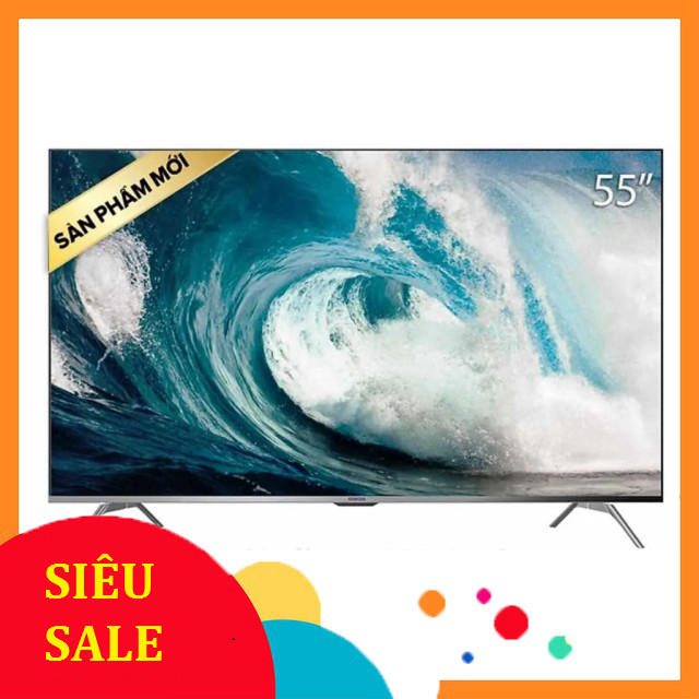 nhắn shop nhận voucher_ Smart Tivi 55 Inch COOCAA 55S6G ProSilver  Điện Máy Kho Rẻ _miễn phí ship